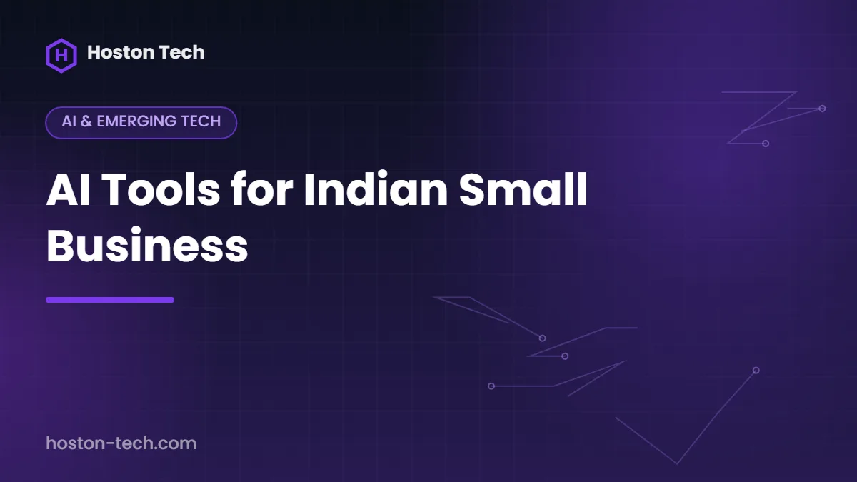 AI Tools for Indian Small Business — Hoston Tech