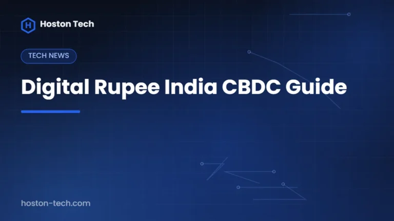 Digital Rupee India CBDC Guide — Hoston Tech