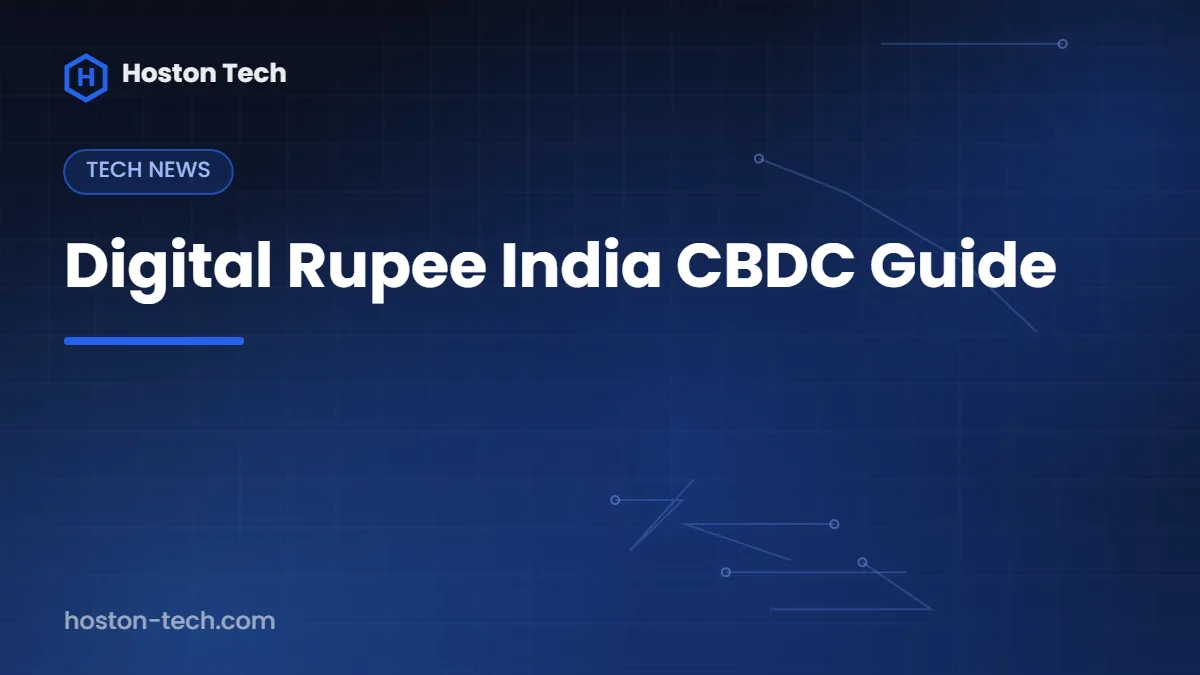 Digital Rupee India CBDC Guide — Hoston Tech