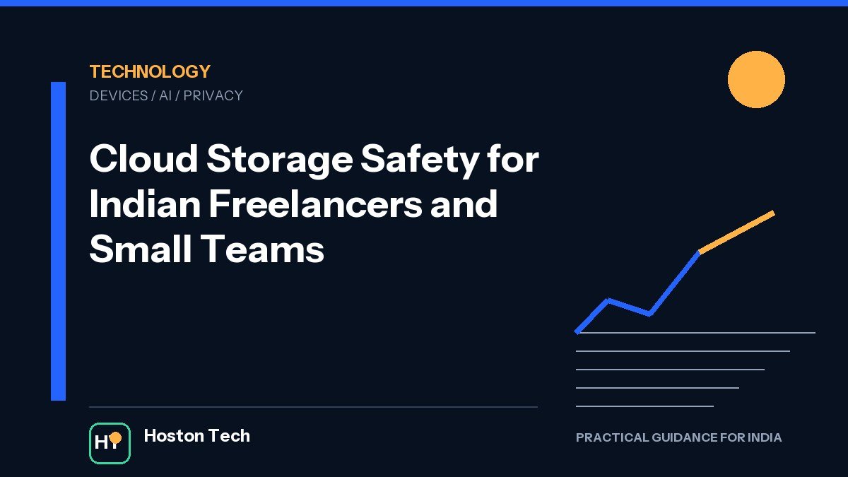 Cloud Storage Safety for Indian Freelancers and Small Teams — Hoston Tech