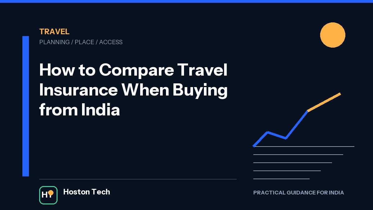 How to Compare Travel Insurance When Buying from India — Hoston Tech