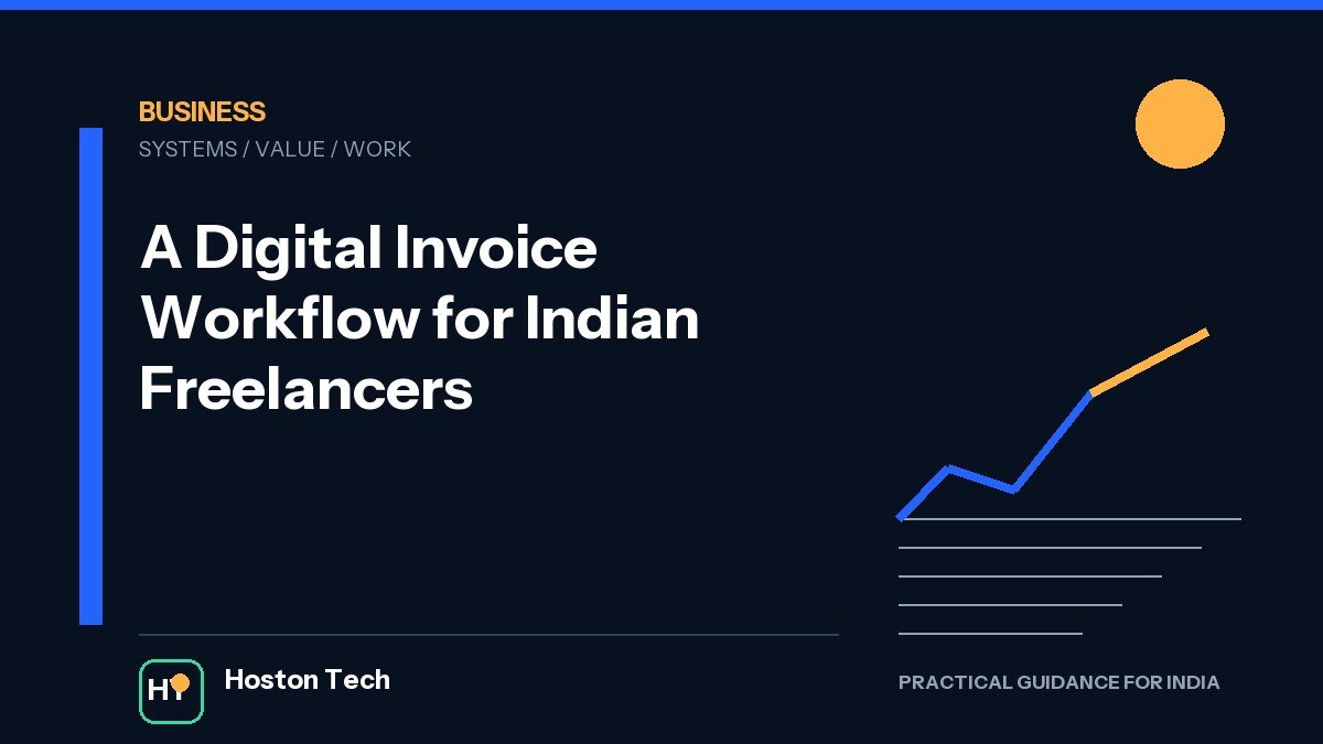 A Digital Invoice Workflow for Indian Freelancers — Hoston Tech